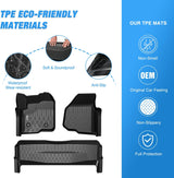 Nilight TPE Floor Mats for Ford F250 F350 F450 SuperCrew Crew Cab 2012 2013 2014 2015 2016 All Weather Custom Fit Heavy Duty Floor Liners, view 3