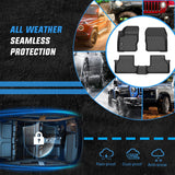 Nilight TPE Floor Mats for Ford Focus 2012 2013 2014 2015 2016 2017 2018, All Weather Custom Fit Heavy Duty Floor Liners, view 5