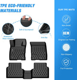 Nilight TPE Floor Mats for Ford Maverick (Gasoline Models Only) 2022 2023 2024 2025 2026 All Weather Custom Fit Heavy Duty Floor Liners, view 3