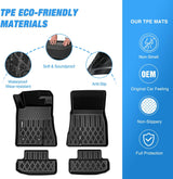 Nilight TPE Floor Mats for Ford Mustang 2015 2016 2017 2018 2019 2020 2021 2022 2023 2024 2025 2026 All Weather Custom Fit Heavy Duty Floor Liners, view 3