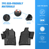 Nilight TPE Floor Mats for Ford Transit 150 250 350 350HD Vinyl Floor 2022 2023 2024 2025 2026 (Not for Connect) All Weather Custom Fit Heavy Duty Floor Liners, view 3