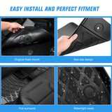 Nilight TPE Floor Mats for Ford Transit 150 250 350 350HD w/Carpet Flooring (No for Connect) 2015 2016 2017 2018 2019 2020 2021 All Weather Custom Fit Heavy Duty Floor Liners, view 4