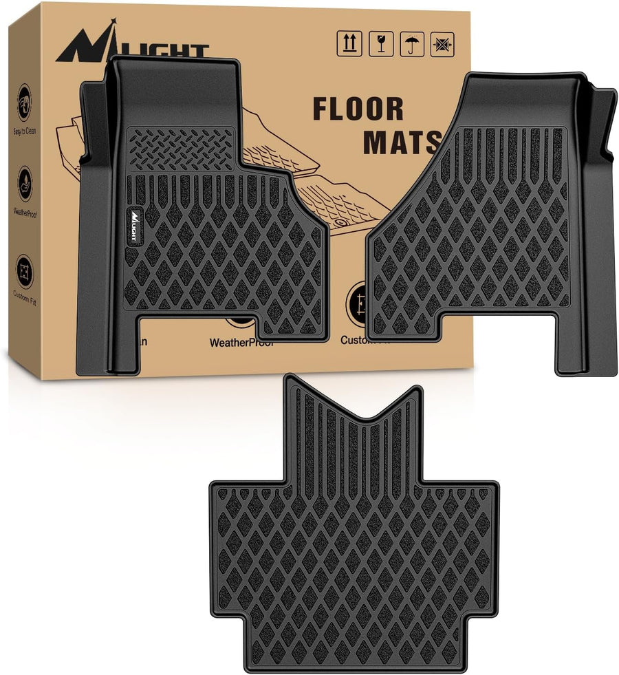 Nilight TPE Floor Mats for Freightliner Cascadia 2018 2019 2020 2021 2022 2023 All Weather Custom Fit Heavy Duty Floor Liners