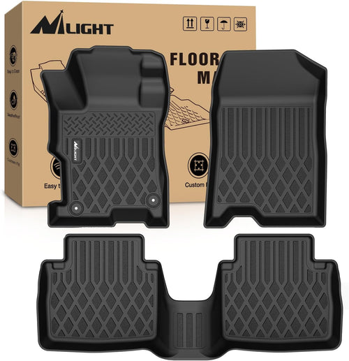 Nilight TPE Floor Mats for Honda Accord 2008 2009 2010 2011 2012 All Weather Custom Fit Heavy Duty Floor Liners