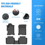 Nilight TPE Floor Mats for Honda Accord Sedans 2013 2014 2015 2016 2017, view 2
