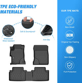 Nilight TPE Floor Mats for Honda Civic Sedan 2012 2013 2014 2015, All Weather Custom Fit Heavy Duty Floor Liners, view 3