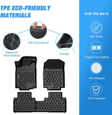 Nilight TPE Floor Mats for Honda CRV CR-V 2012 2013 2014 2015 2016 All Weather Custom Fit Heavy Duty Floor Liners, view 3