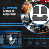 Nilight TPE Floor Mats for Honda Passport 2019 2020 2021 2022 2023 2024 2025 All Weather Custom Fit Heavy Duty Floor Liners, view 5