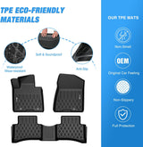 Nilight TPE Floor Mats for Hyundai Tucson 2016 2017 2018 2019 2020 2021 All Weather Custom Fit Heavy Duty Floor Liners, view 3