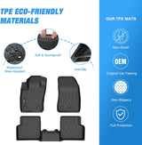 Nilight TPE Floor Mats for Jeep Renegade 2015 2016 2017 2018 2019 2020 2021 2022 2023 2024, All Weather Custom Fit Heavy Duty Floor Liners, view 3