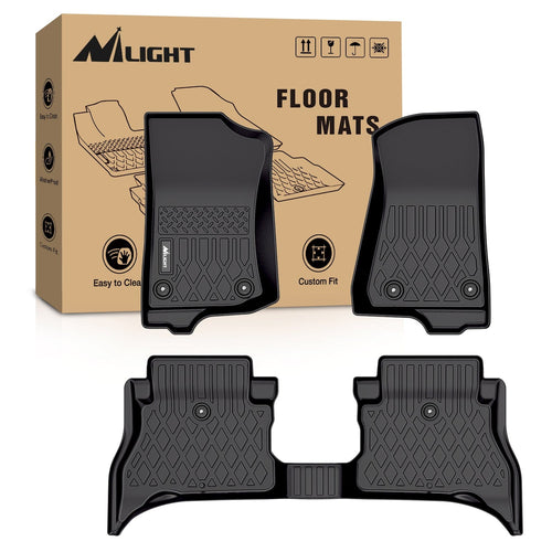 Nilight 2021 2022 2023 2024 2025 2026 Jeep Wrangler 4XE Hybrid 4 Doors TPE Floor Mats