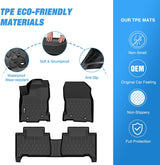 Nilight TPE Floor Mats for Lexus NX NX200t NX300 NX300h 2015 2016 2017 2018 2019 2020 2021, All Weather Custom Fit Heavy Duty Floor Liners, view 3