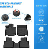 Nilight TPE Floor Mats for Lexus NX NX250 NX350 2022 2023 2024 2025 2026 (Not for Hybrid), All Weather Custom Fit Heavy Duty Floor Liners, view 3