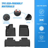 Nilight TPE Floor Mats for Lexus RX RX350 RX450h 2016 2017 2018 2019 2020 2021 2022 / Lexus RXL RX350L RX450hL 2018 2019 2020 2021 2022, view 2