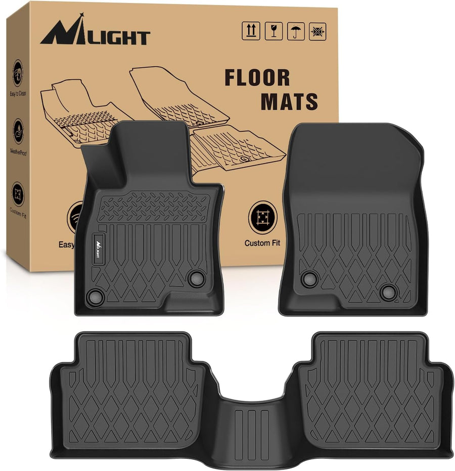 Nilight TPE Floor Mats for Mazda 3 2014 2015 2016 2017 2018, All Weather Custom Fit Heavy Duty Floor Liners