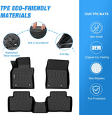 Nilight TPE Floor Mats for Mazda 3 (FWD Only) 2019 2020 2021 2022 2023 2024 2025 2026, All Weather Custom Fit Heavy Duty Floor Liners, view 3