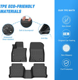 Nilight TPE Floor Mats for Mazda 6 2014 2015 2017 2018 2019 2020 2021, All Weather Custom Fit Heavy Duty Floor Liners, view 3