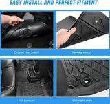 Nilight TPE Floor Mats for Mazda 6 2014 2015 2017 2018 2019 2020 2021, All Weather Custom Fit Heavy Duty Floor Liners, view 4
