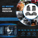 Nilight TPE Floor Mats for Mercedes Benz C-Class Sedan C300 C350e AMG C63 AMG S 2015 2016 2017 2018 2019 2020 2021 All Weather Custom Fit Heavy Duty Floor Liners, view 5