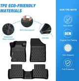 Nilight TPE Floor Mats for Nissan Altima 2007 2008 2009 2010 2011 2012 All Weather Custom Fit Heavy Duty Floor Liners, view 3