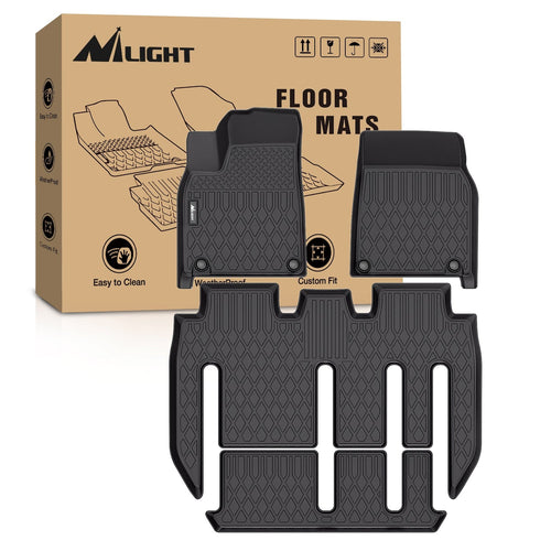 Nilight 2022 2023 2024 2025 Tesla Model X 7 Seats TPE Floor Mats
