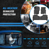 Nilight TPE Floor Mats for Nissan Frontier Crew Cab 2022 2023 2024 2025 2026 All Weather Custom Fit Heavy Duty Floor Liners, view 6