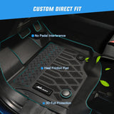 Nilight TPE Floor Mats for Nissan Frontier King Cab 2009 2010 2011 2012 2013 2014 2015 2016 2017 2018 2019 2020 2021 All Weather Custom Fit Heavy Duty Floor Liners, view 2