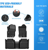 Nilight TPE Floor Mats for Nissan Frontier King Cab 2009 2010 2011 2012 2013 2014 2015 2016 2017 2018 2019 2020 2021 All Weather Custom Fit Heavy Duty Floor Liners, view 3