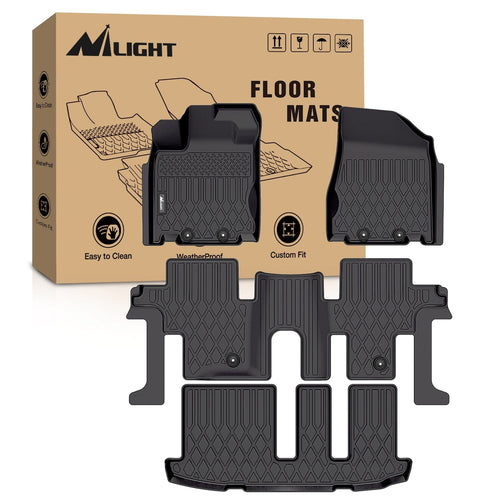 Nilight 2013 2014 2015 2016 2017 2018 2019 2020 Nissan Pathfinder TPE Floor Mats