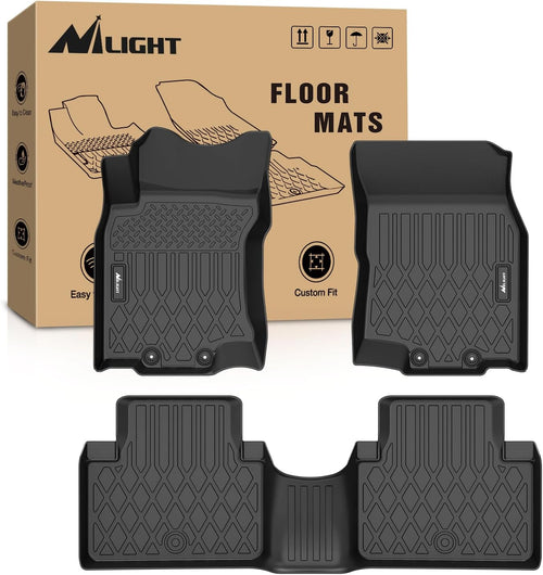 Nilight TPE Floor Mats for Nissan Rogue (Not fit Sport or Select Models) 2014 2015 2016 2017 2018 2019 2020, All Weather Custom Fit Heavy Duty Floor Liners