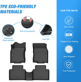 Nilight TPE Floor Mats for Nissan Rogue (Not fit Sport or Select Models) 2014 2015 2016 2017 2018 2019 2020, All Weather Custom Fit Heavy Duty Floor Liners, view 3