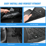 Nilight TPE Floor Mats for Nissan Rogue (Not for Rogue Sport) 2021 2022 2023 2024 2025 All Weather Custom Fit Heavy Duty Floor Liners, view 4