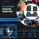 Nilight TPE Floor Mats for Nissan Rogue (Not for Rogue Sport) 2021 2022 2023 2024 2025 All Weather Custom Fit Heavy Duty Floor Liners, view 5