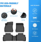 Nilight TPE Floor Mats for Nissan Sentra 2020 2021 2022 2023 2024 2025 2026, All Weather Custom Fit Heavy Duty Floor Liners, view 3