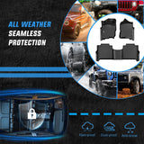 Nilight TPE Floor Mats for Nissan Titan 2017-2021 / TitanXD Crew Cab 2016 2017 2018 2019 2020 All Weather Custom Fit Heavy Duty Floor Liners, view 5