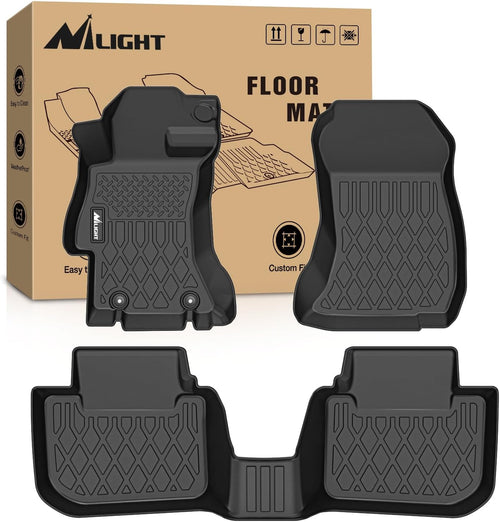 Nilight TPE Floor Mats for Subaru Crosstrek XV Crosstrek 2013 2014 2015 2016 2017, All Weather Custom Fit Heavy Duty Floor Liners