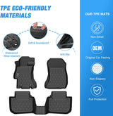 Nilight TPE Floor Mats for Subaru Crosstrek XV Crosstrek 2013 2014 2015 2016 2017, All Weather Custom Fit Heavy Duty Floor Liners, view 3