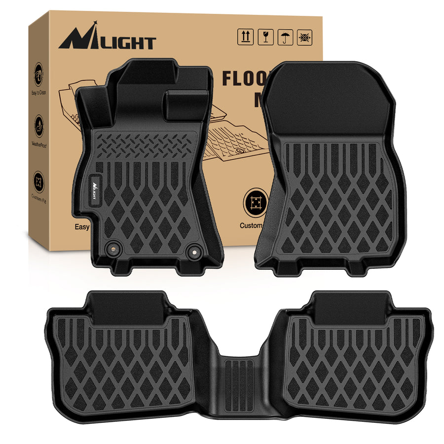 Nilight TPE Floor Mats for Subaru Outback Legacy 2010 2011 2012 2013 2014 All Weather Custom Fit Heavy Duty Floor Liners