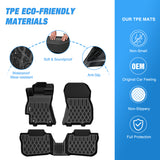 Nilight TPE Floor Mats for Subaru Outback Legacy 2010 2011 2012 2013 2014 All Weather Custom Fit Heavy Duty Floor Liners, view 3