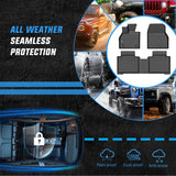 Nilight TPE Floor Mats for Subaru Solterra Toyota BZ4X 2023 2024 2025 2026, All Weather Custom Fit Heavy Duty Floor Liners, view 5