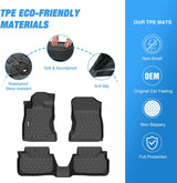 Nilight TPE Floor Mats for Subaru WRX 2022 2023 2024 2025 2026, All Weather Custom Fit Heavy Duty Floor Liners, view 3
