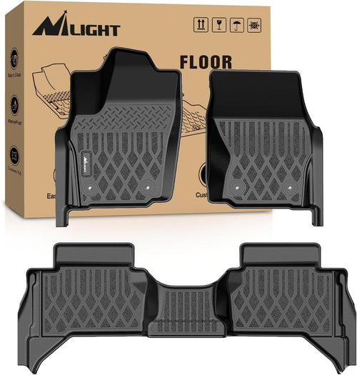 Nilight TPE Floor Mats for Toyota Tacoma 2024 2025 2026 Double Cab (Not for Hybrid) All Weather Custom Fit Heavy Duty Floor Liners