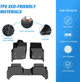 Nilight TPE Floor Mats for Toyota Tacoma 2024 2025 2026 Double Cab (Not for Hybrid) All Weather Custom Fit Heavy Duty Floor Liners, view 3