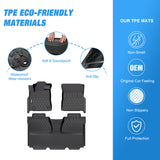 Nilight TPE Floor Mats for Toyota Tundra CrewMax Cab 2014 2015 2016 2017 2018 2019 2020 2021 All Weather Custom Fit Heavy Duty Floor Liners, view 3