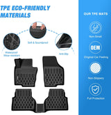 Nilight TPE Floor Mats for Volkswagen Tiguan 2009 2010 2011 2012 2013 2014 2015 2016 2017 All Weather Custom Fit Heavy Duty Floor Liners, view 3