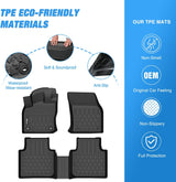 Nilight TPE Floor Mats for Volkswagen Tiguan 2018 2019 2020 2021 2022 2023 2024, All Weather Custom Fit Heavy Duty Floor Liners, view 3