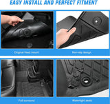 Nilight TPE Floor Mats for Volvo XC40 (Not for Recharge) 2019 2020 2021 2022 2023 2024 2025, All Weather Custom Fit Heavy Duty Floor Liners, view 4