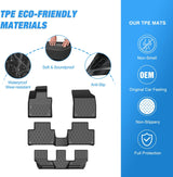 Nilight TPE Floor Mats for Volvo XC90 2016 2017 2018 2019 2020 2021 2022 2023 2024 2025 2026 (Only for Plug-in Hybrid Models) All Weather Custom Fit Heavy Duty Floor Liners, view 3