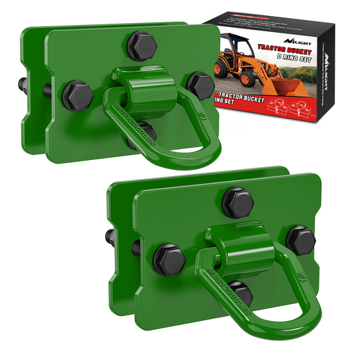 Nilight Tractor Bucket 1/2 Inch D Ring Green (Pair)
