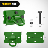 Nilight Tractor Bucket 1/2 Inch D Ring Green (Pair), view 2